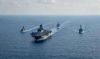 أمريكا واليابان وأستراليا والفلبين تجري مناورات في بحر الصين الجنوبي