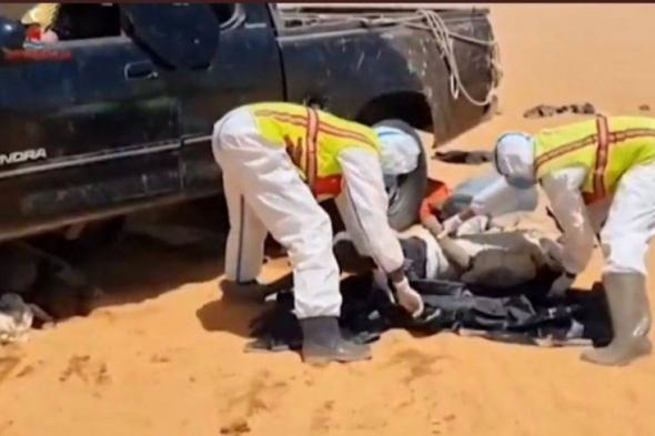 العثور على 20 شخصًا بعد وفاتهم عطشًا في الصحراء.. شاهد فيديو