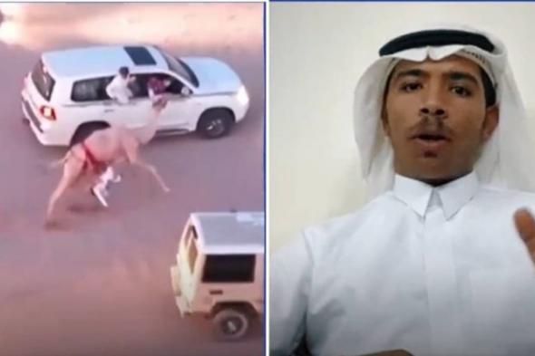 الشاب السعودي الذي انقذ حياة الطفل الذي سقط من على ظهر جمل وكاد يدهسه في سباق للهجن بتبوك يكشف تفاصيل الحادثة (فيديو)