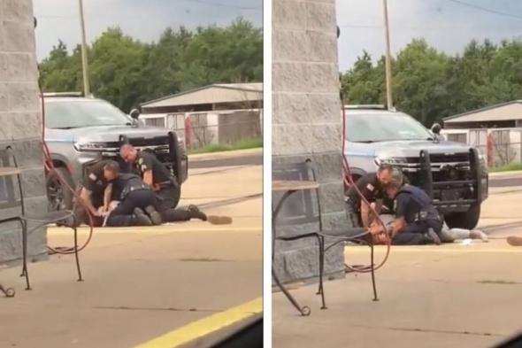 شاهد بالفيديو: أفراد من الشرطة الأمريكية يعتدون على شخص من أصول أفريقية بطريقة وحشية .. مشهد لأصحاب القلوب القوية