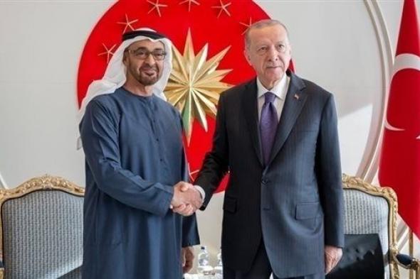 محمد بن زايد يبحث مع أردوغان توسيع التعاون وتعزيز السلام والاستقرار