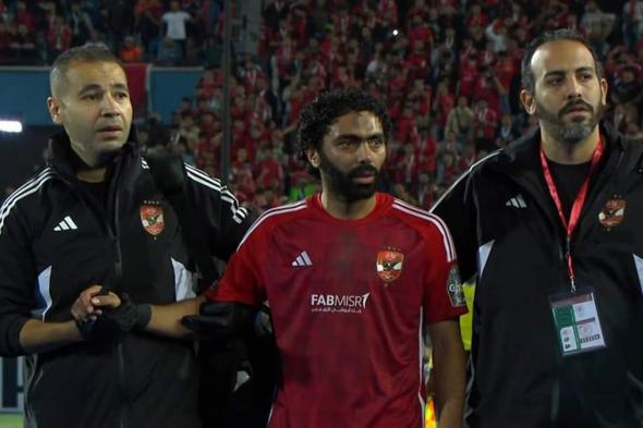 نقل حسين الشحات للمستشفى بعد إصابته في مباراة الأهلي وسيمبا