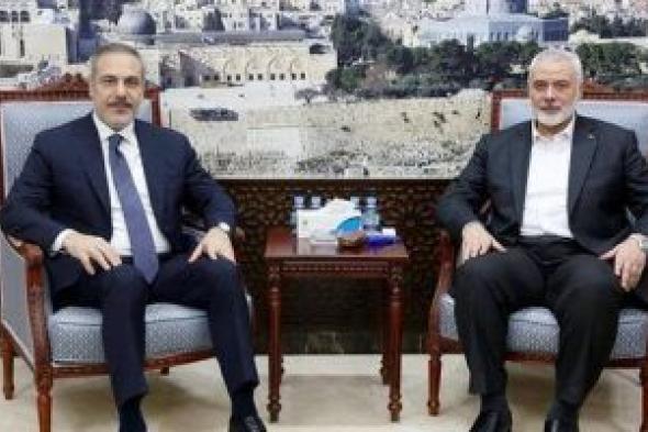 هنية يلتقي وزير خارجية تركيا.. بيان هام لحركة حماس