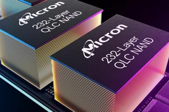ميكرون تبدأ إنتاج ذاكرة QLC NAND مع 232 طبقة - موقع الخليج الان