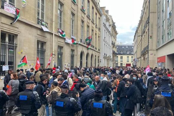 احتجاجات الجامعات الأمريكية على إسرائيل تتسع وتمتد إلى فرنسا