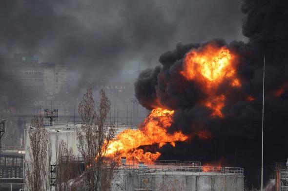 أوكرانيا تستهدف مصفاة سلافيانسك الروسية بطائرة مسيرة