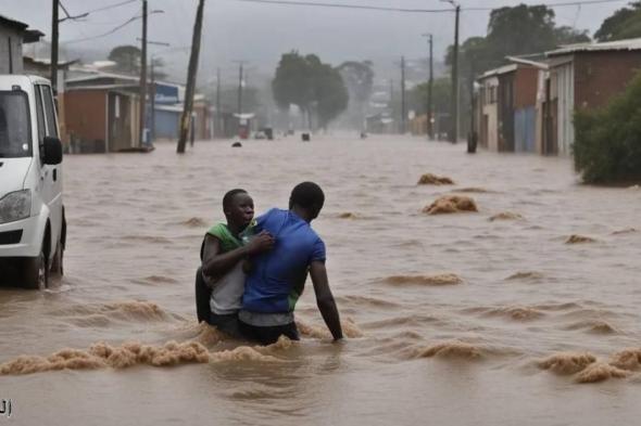 12 قتيلاً جراء فيضانات في جنوب إفريقيا